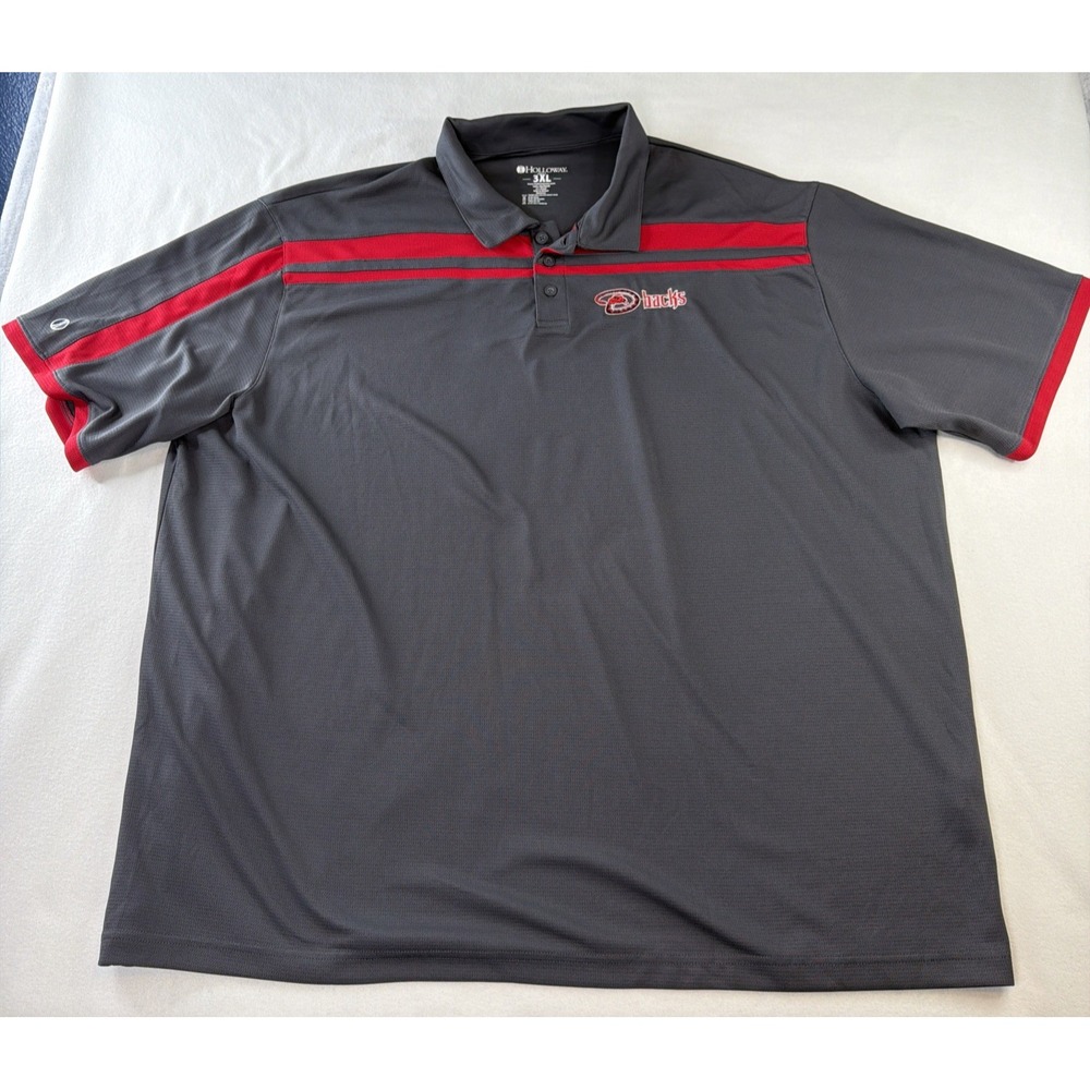 Arizona Diamondbacks Holloway Polo Mens 3XL Gray Red Dbacks MLB Baseball Shirt